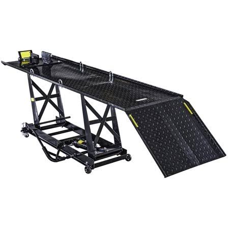JEGS 87004 Motorcycle Lift 1000 lb. Capacity 29 1/2 in. Max Lift Height 86 1/2 I