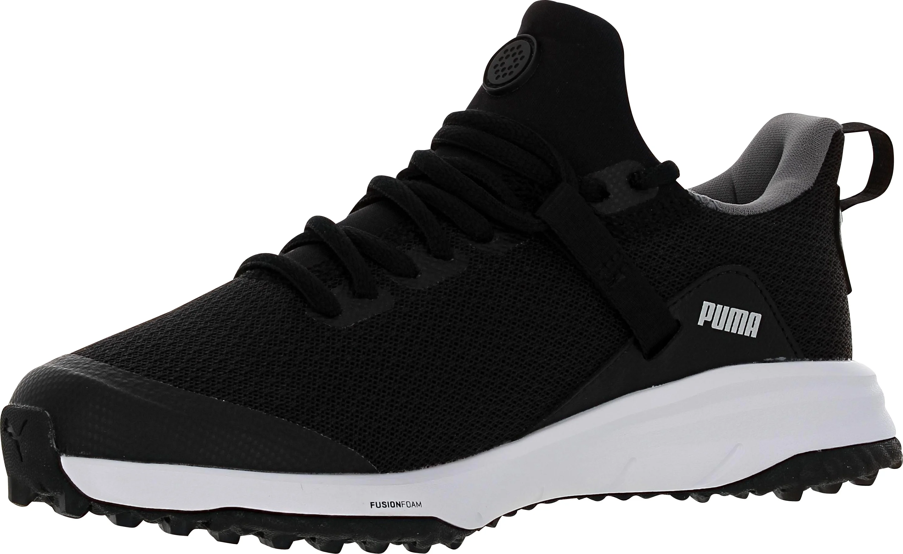 Puma Grip Fusion EVO Jr. 195102-01 Black/Black1 Junior Spikeless Golf Shoes - Curated Treasures Market