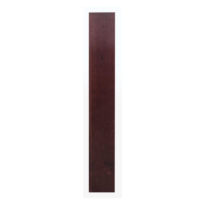 Bowery Hill Traditional 84x22 Tall 6-Shelf Wood Bookcase in Cherry
