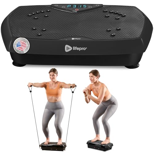 Lifepro Vibration Plate Exercise Machine with Magnetic Acupoints - Full Body Vibration Platform for Beginners and Recovery