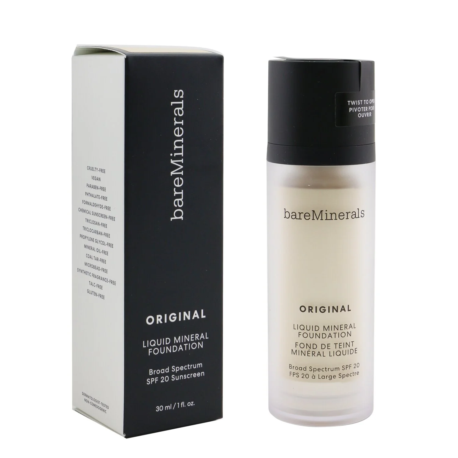 BareMinerals Original Liquid Mineral Foundation SPF 20 - # 15 Neutral Medium (For Medium Neutral Skin With A Peach Hue)(Exp. Date 08/2022)  30ml/1oz