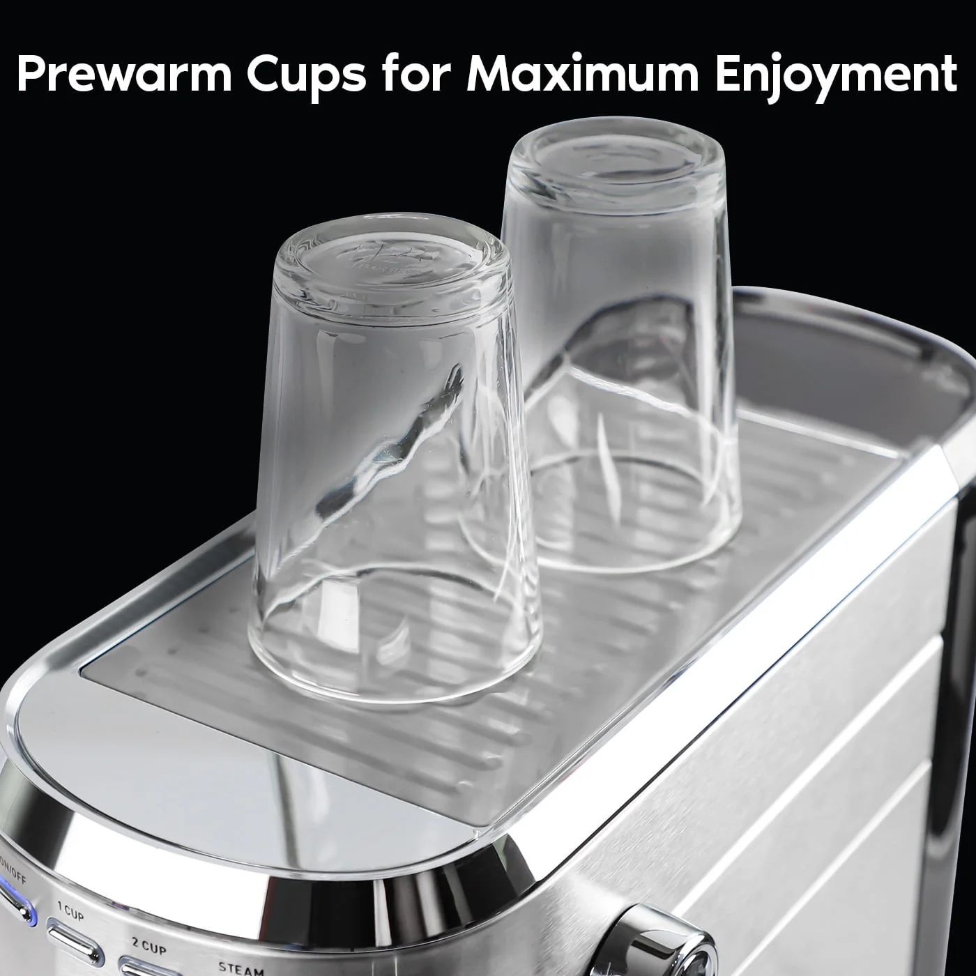 Casabrews 20 Bar Espresso Machine with Milk Frother Steam Wand, Stainless Steel Professional Cappuccino and Latte Coffee Machine, New, Silver