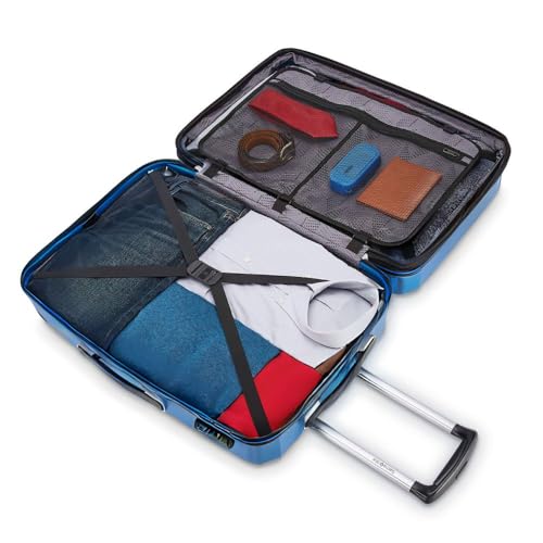 Samsonite Winfield 3 DLX Hardside Expandable Luggage with Spinners, Silver, Carry-On 20-Inch