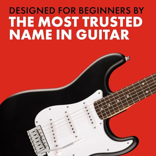 Fender Squier Debut Series Stratocaster Electric Guitar Kit, Beginner Guitar Kit, with 2-Year Warranty, with Padded Gig Bag, Frontman 10G Amp, Strap