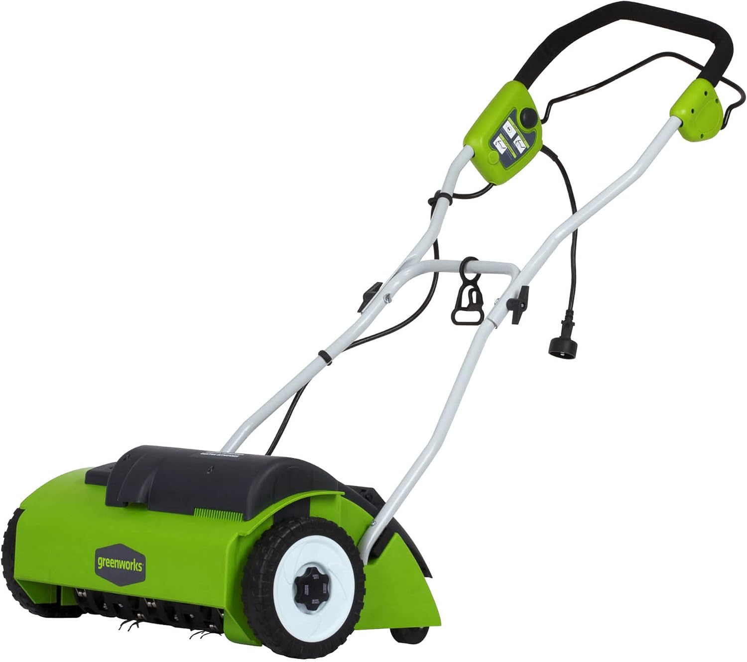 Greenworks 13 Amp 14-Inch Corded Dethatcher / Scarifier, DT13B00