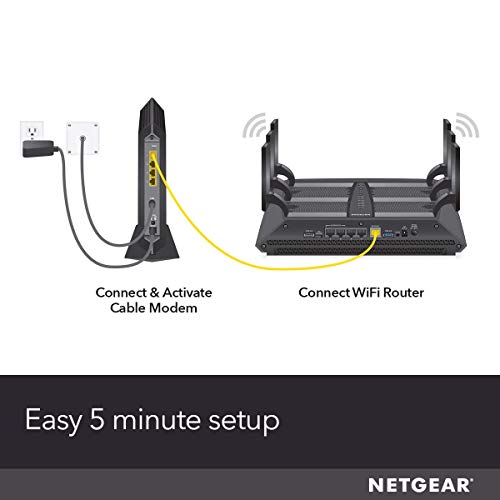 NETGEAR Nighthawk Cable Modem CM1200 - Compatible with all Cable Providers including Xfinity by Comcast, Spectrum