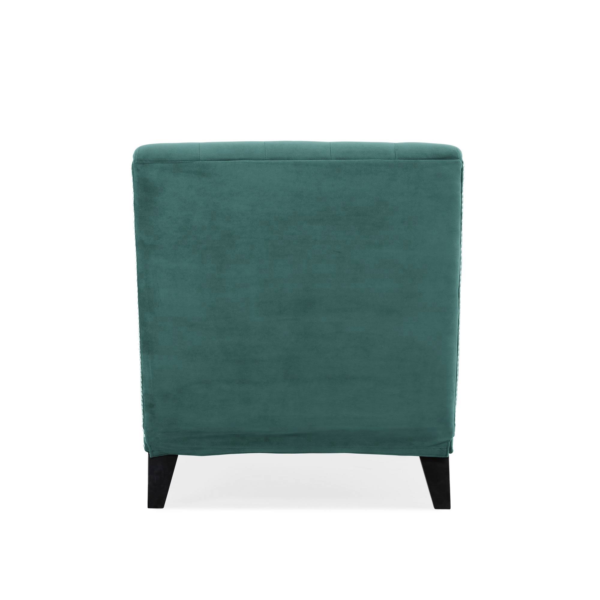 Cara Snuggler Chaise - Turquoise Blue - Handy Living