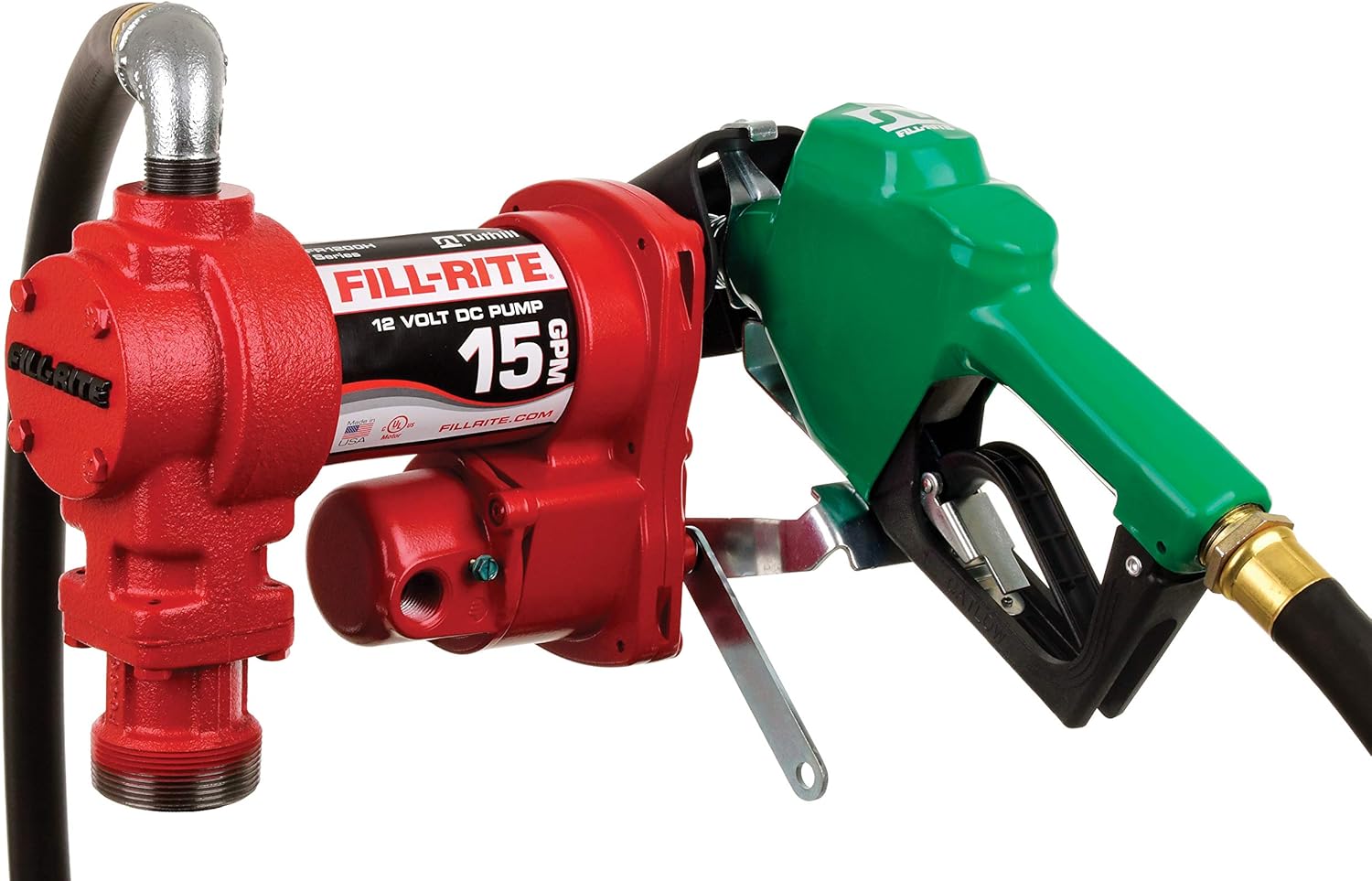 Fill-Rite FR1211H 12V 15 GPM Fuel Transfer Pump w/Standard Mechanical Meter Package (Gallons)