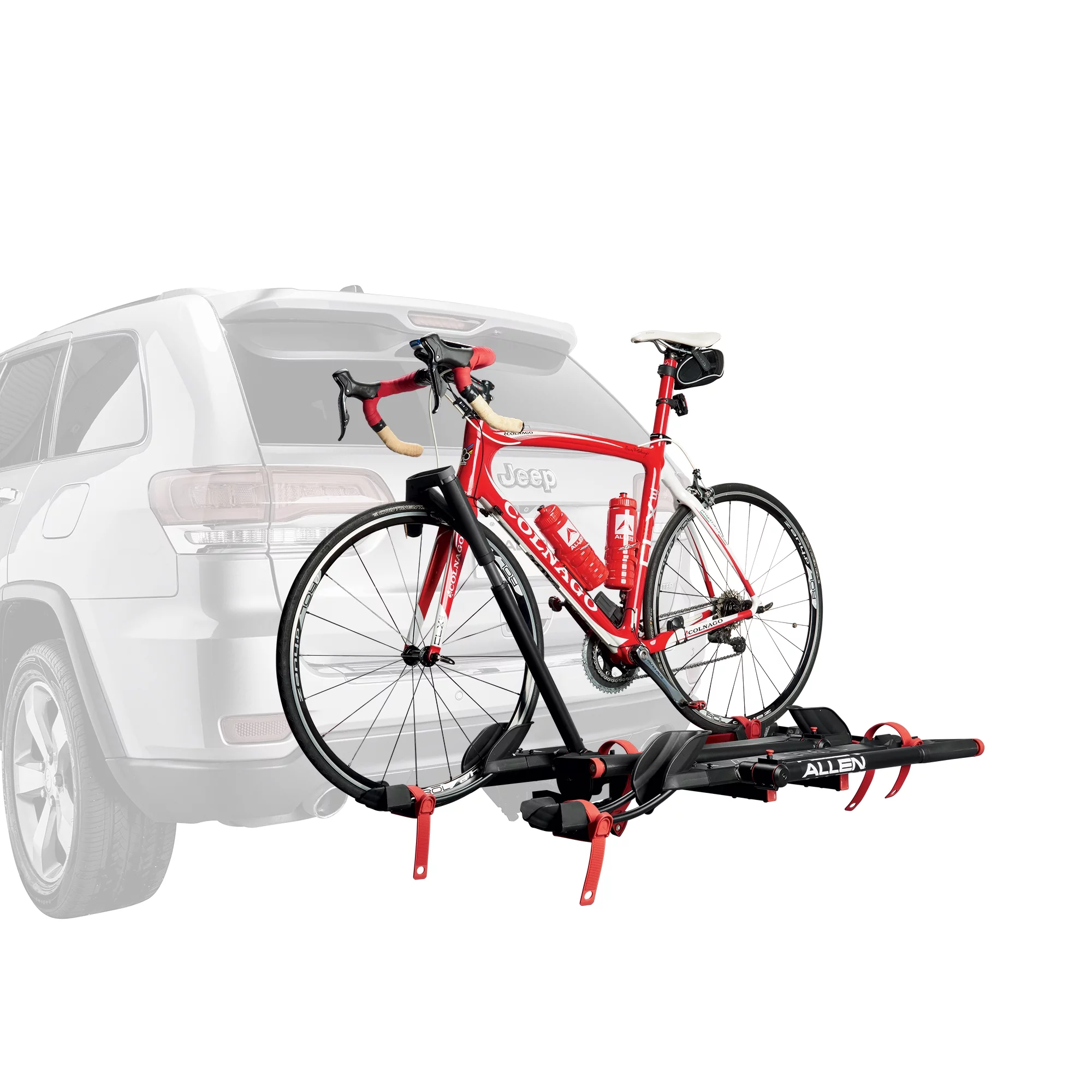 Allen Sports Premier Locking 3-Bike Carrier - Easy Load Tray Style for 2" Receiver Hitch, Model AR300