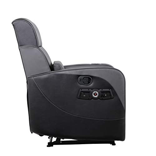 X Rocker Gamma Recliner Gaming Chair, 2.1 Bluetooth Audio System, Headrest Mounted Speakers, Built-in Footrest and Cupholder, 718001