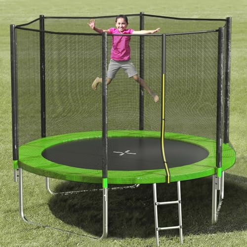 SKOK Trampoline 8FT 10FT 12FT 14FT 15FT Trampolines with Enclosure Net