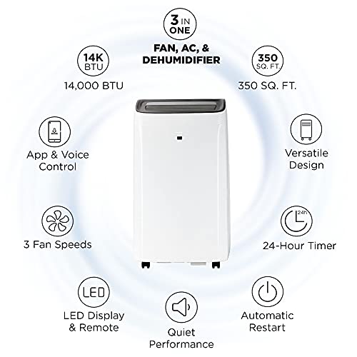 Tcl Air Conditioner Smart Portable Air Conditioner Portable, Dehumidifier 10P94C 350 Air Conditioner - Smart Home Appliances