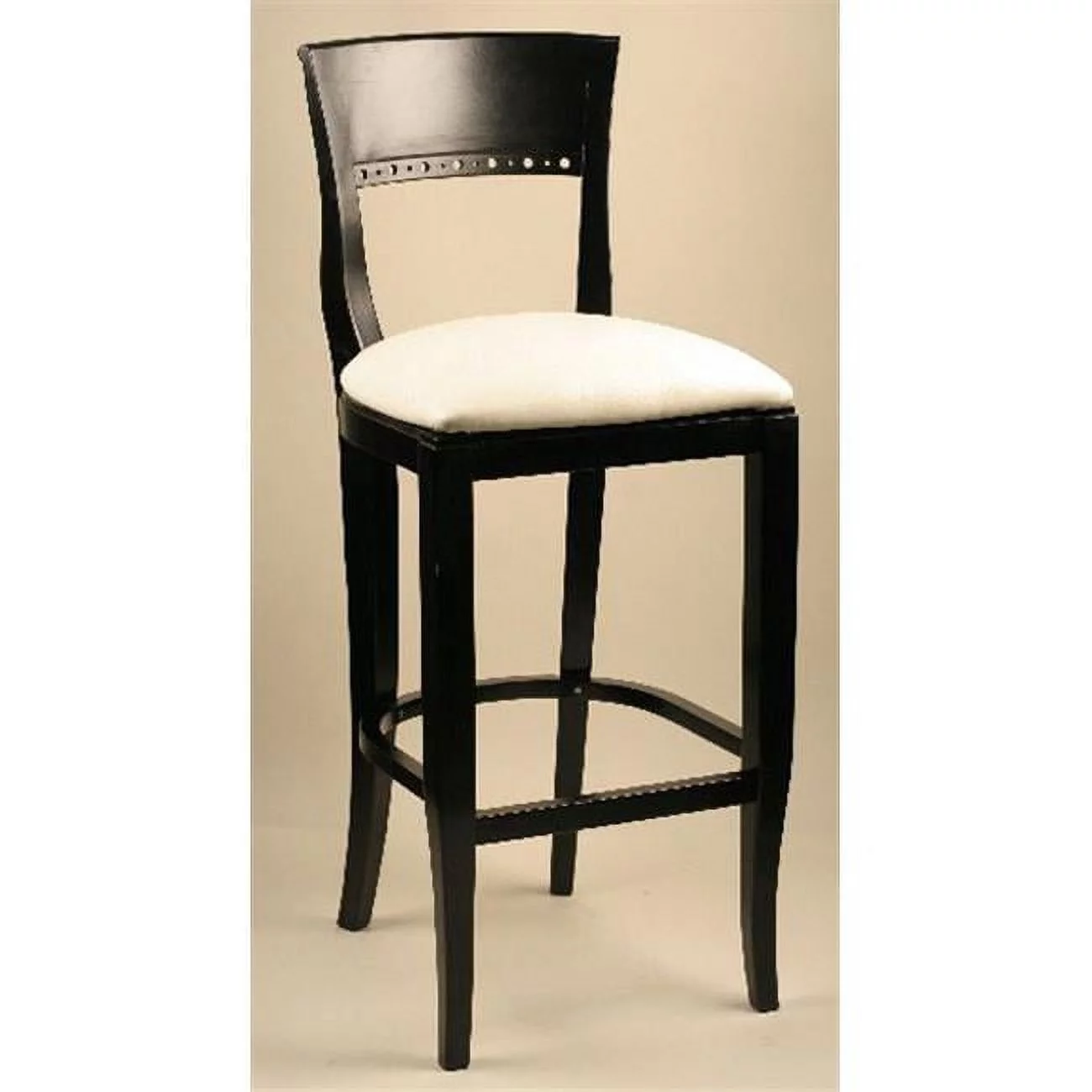 Alston Quality 3650-30-W-American Beauty Biedermeier Stool Walnut Frame - American Beauty