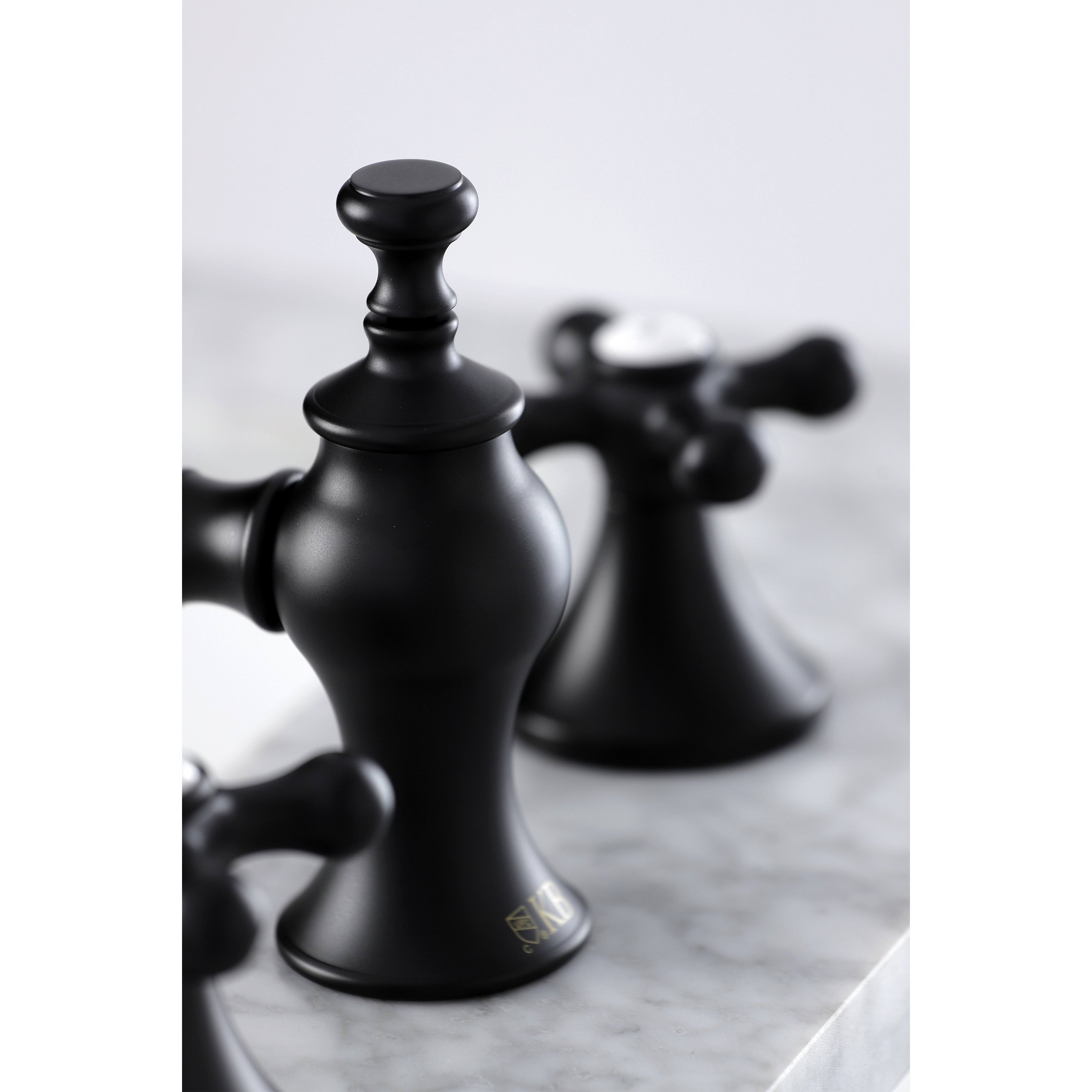 Kingston Brass KC7060AX 8 in. Vintage Widespread Bathroom Faucet Matte Black