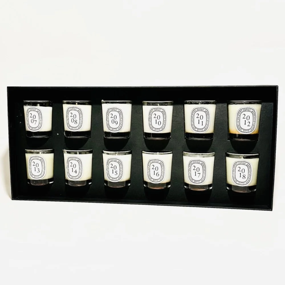 Diptyque Candles Set of 12 Pine Scent LTD EDT Years 2007-18 *See Description*