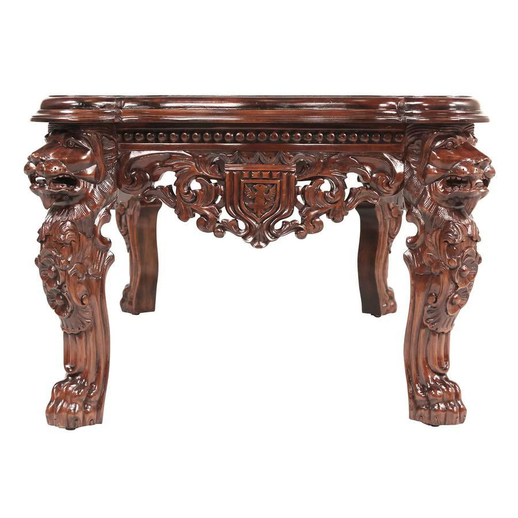Design Toscano The Lord Raffles Grand Hall Lion Leg Coffee Table