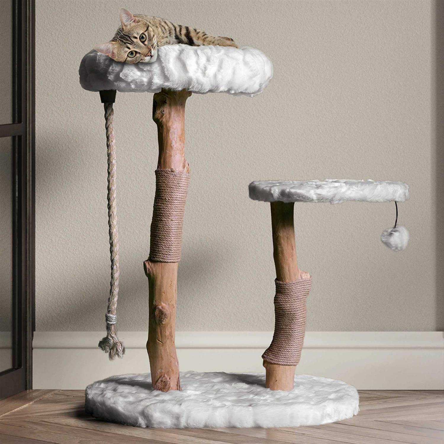 Mau Rizzo Modern Wooden Cat Tree - Pet Supplies online store
