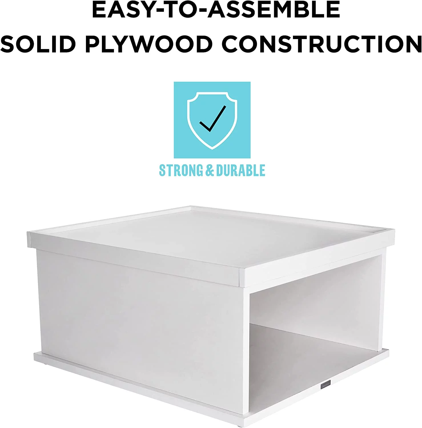 Ivation Wooden Laundry Pedestal for Washer & Dryer, Made to Fit All Machines