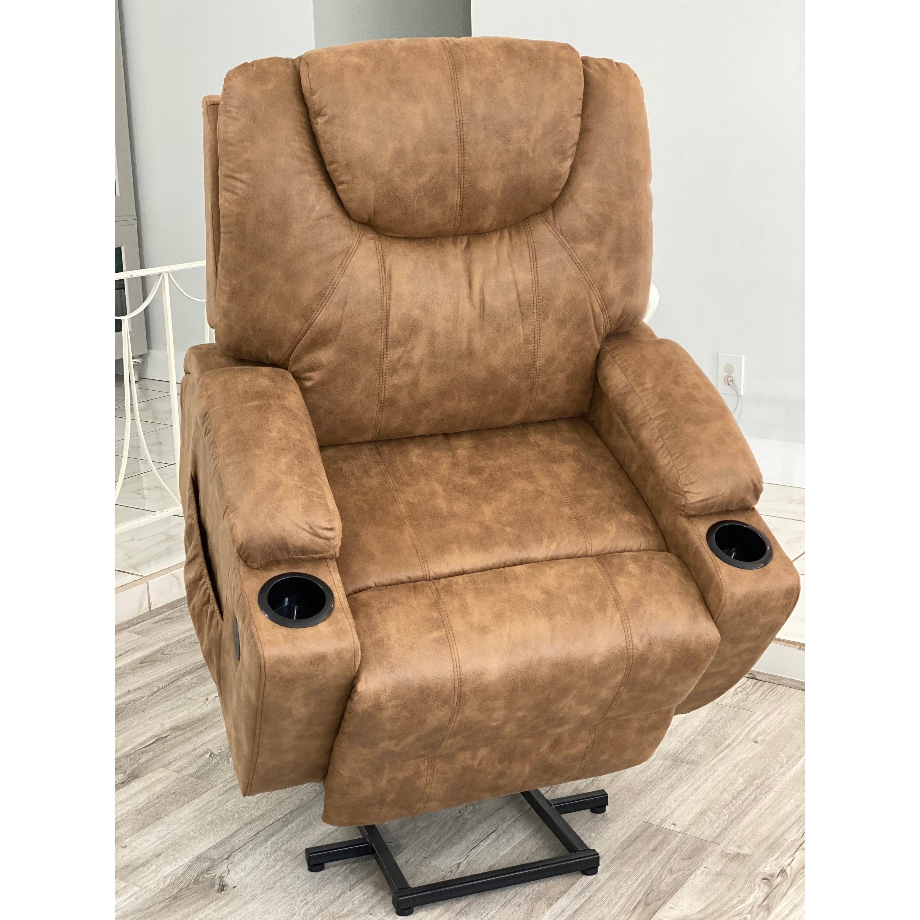 Lifesmart Power Lift Chair - Gray - Brown