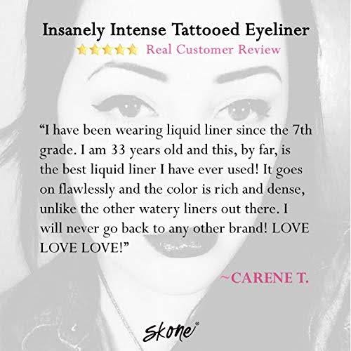 Skone Insanely Intense Tattooed Eyeliner - Smudge Proof, Sweat Proof, 5 PC (Jet