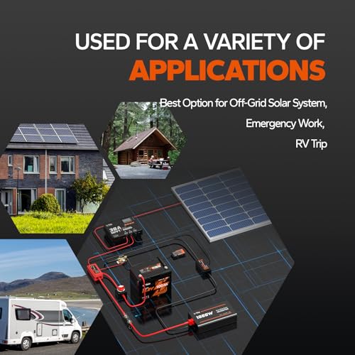 LiTime 24V 3000W All-in-One Solar Inverter Charger | 60A MPPT Solar Controller | Pure Sine Wave Output | Uninterrupted Power Supply | RS485