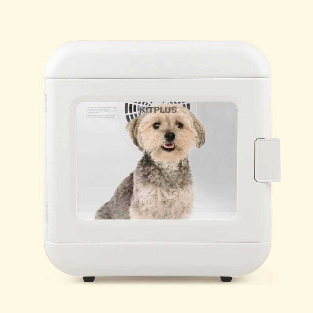 Kitplus Pet Hair Dryer Box, Ultra Quiet Blow Dryer 6L Capacity for Cats and Small Dogs