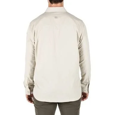 511 Tactical 72521 Marksman Long Sleeve Men&s Button-Down Shirt, 2 Chest Pockets, 100% Polyester, Casual, Regular Fit, Volcanic