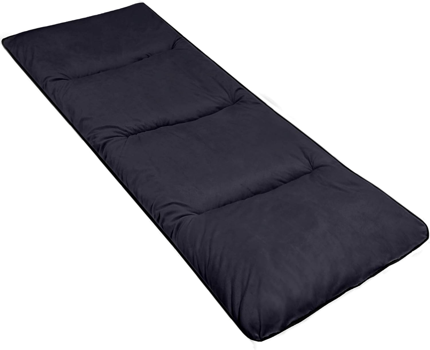 REDCAMP Cot Pads for Camping, Soft Comfortable Cotton Sleeping Cot Mattress Pad 75"x29", Grey and Navy Blue