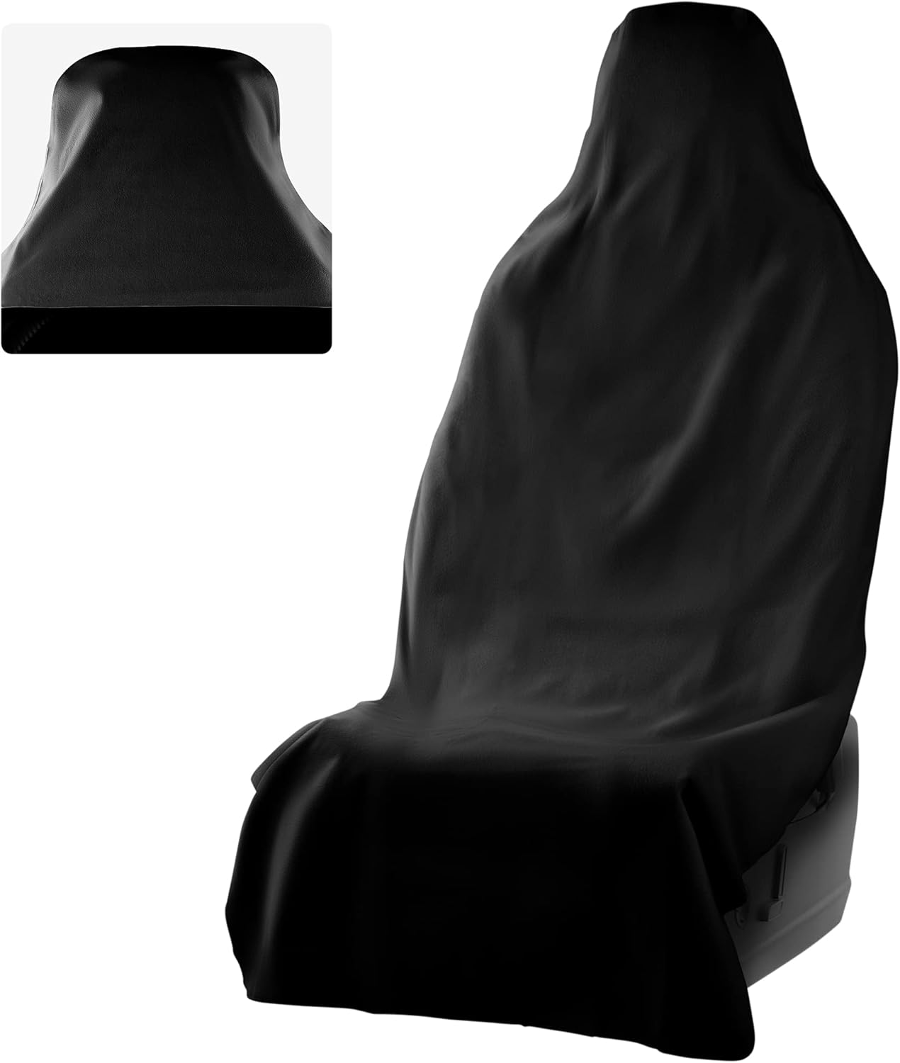 Waterproof SeatShield UltraSport Seat Protector (Black) - The Original Removable Auto Car Seat Cover - Soft Odor-Proof