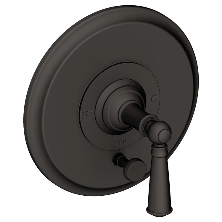 Aylesbury Pressure Balance Tub/Shower Valve Trim Only with Lever Handle - Polished Gold PVD