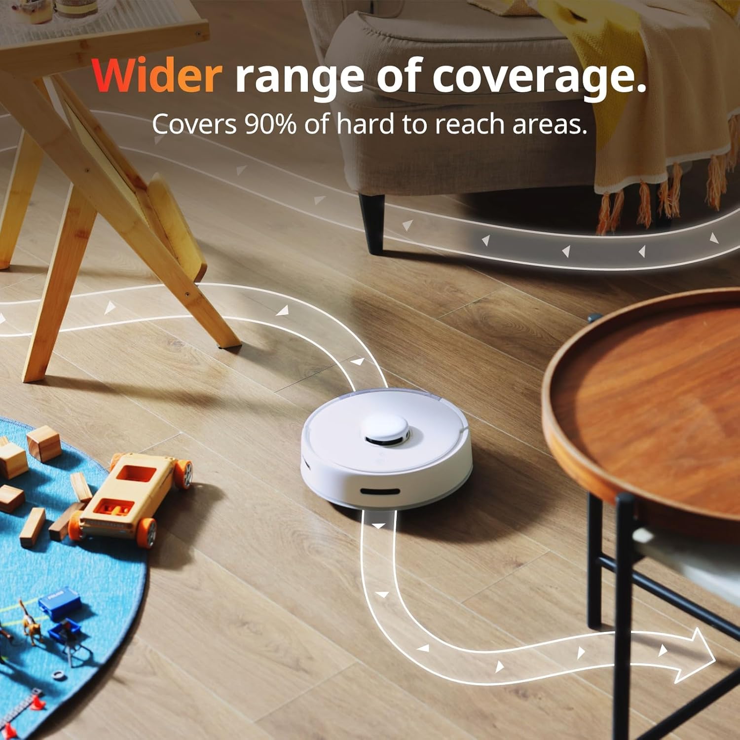 SwitchBot Mini Robot Vacuum K10+, Self-Emptying Base for 70 Days of Cleaning, LiDAR Navigation, Robot Vacuum and Mop Combo with Custom Cleaning