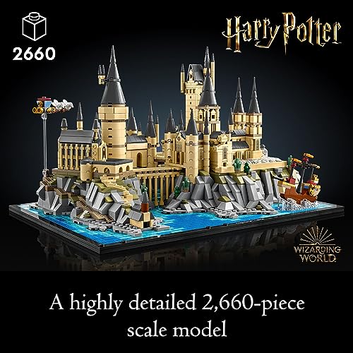 LEGO Harry Potter Hogwarts Castle and Grounds 76419 Building Set, Gift Idea for Adults, Buildable Display Model, Collectible Harry Potter Playset
