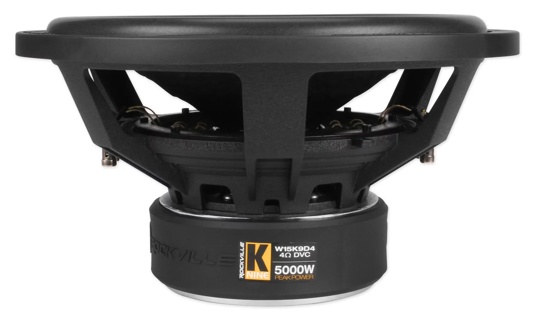 (2) Rockville W15K9D4 15" 10,000w Car Audio Subwoofers+Sealed Sub Box Enclosure