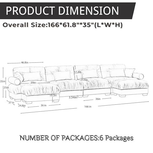 130" Modular Sectional Sofa,Velvet Upholstered Couches for Living Room,3 Seater Green Sofa Couch with Movable Ottoman