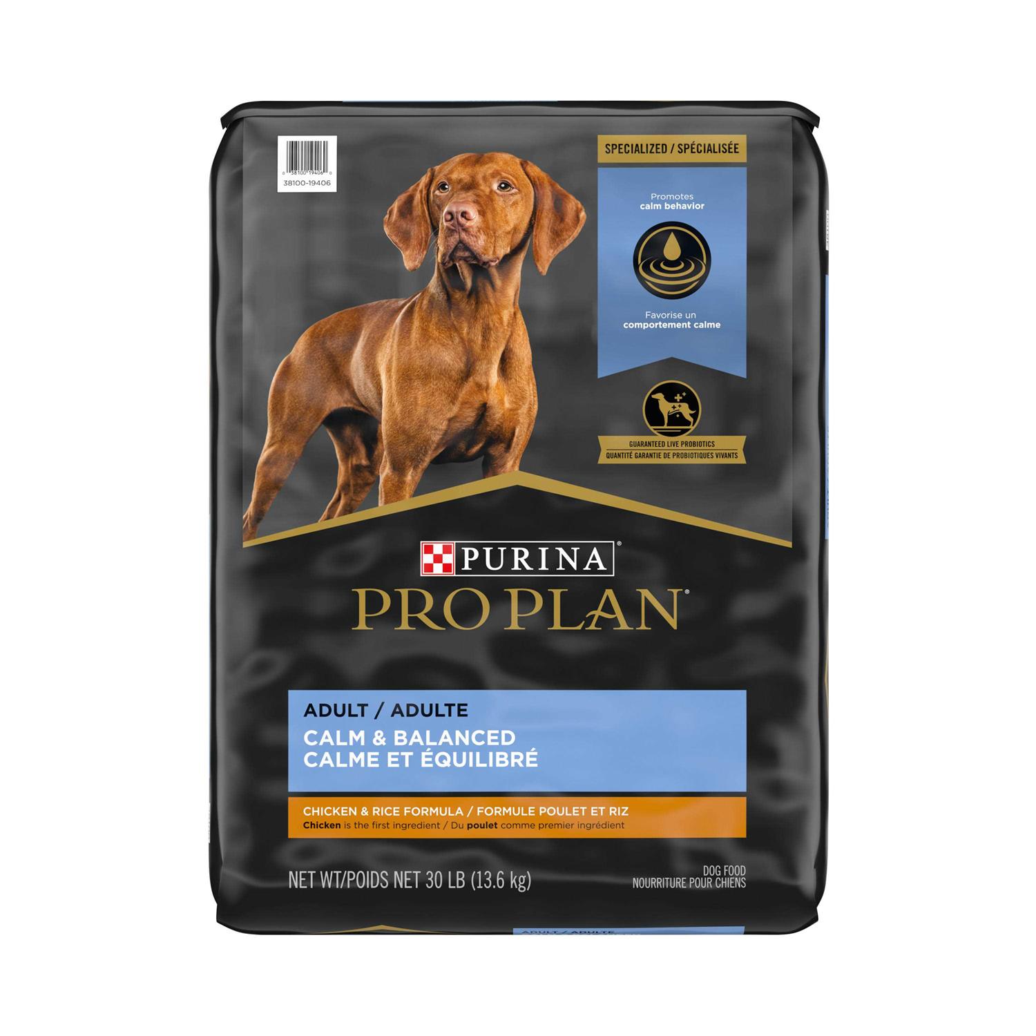 Purina Pro Plan Calm &amp; Balanced Adult Chicken &amp; Rice Formula Dry Dog Food - Pet Supplies online store