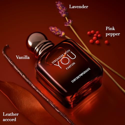 Armani Beauty - Stronger With You - Parfum - Cologne for Men - Woody & Ambery Fragrance - Rum, Bergamot, Lavendar, Cedarwood, and Vanilla Notes