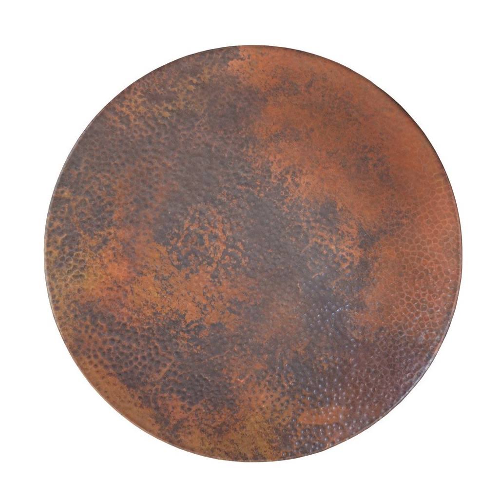 Native Trails Cpo44 30x22 Handcrafted Copper Lazy Susan Tempered Copper