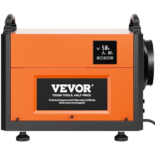 VEVOR Commercial Dehumidifier with Drain Hose for Crawl Spaces, Basements Warehouse & Job Sites