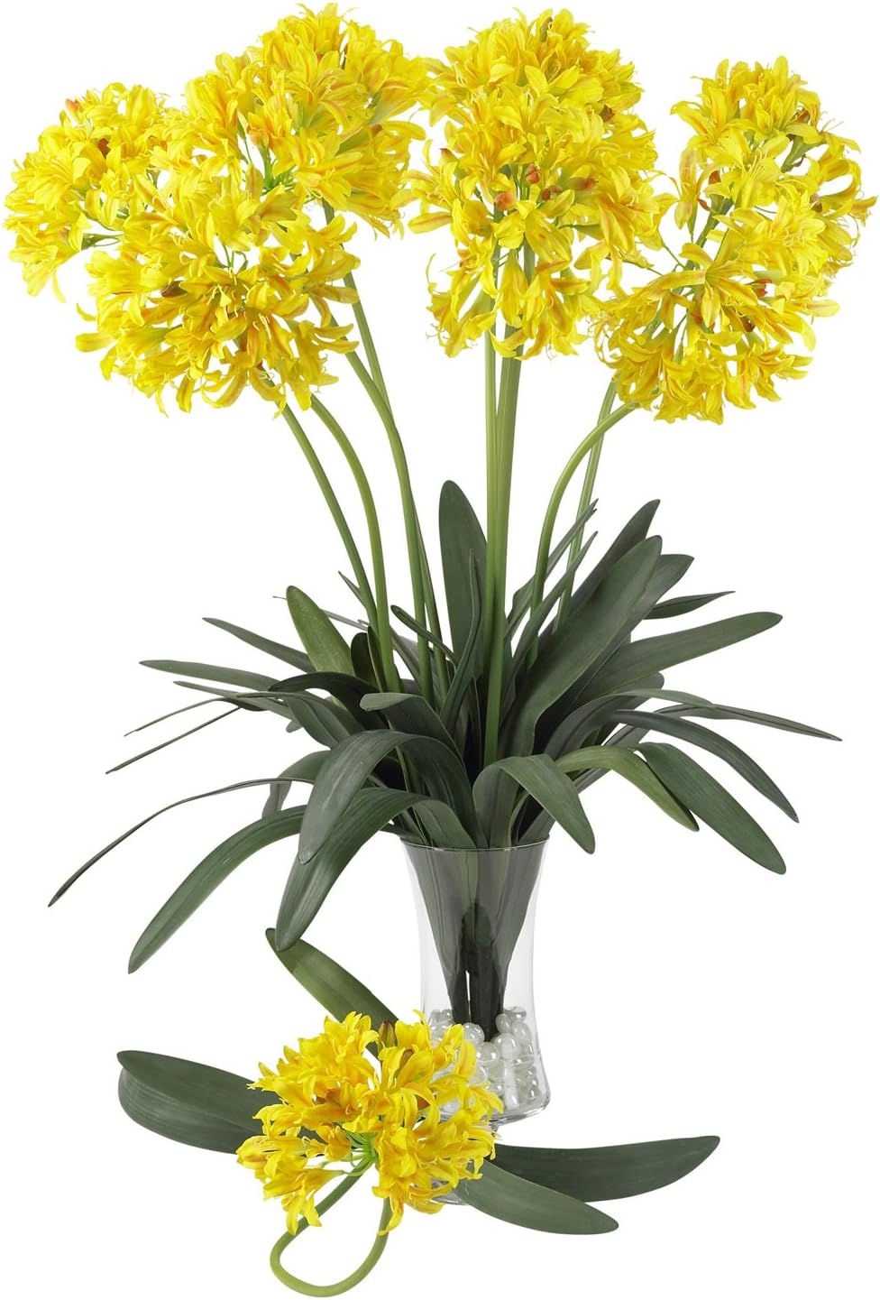 Nearly Natural 2129-YL 29 African Lily Stem (Set of 12) Yellow Pack of 2