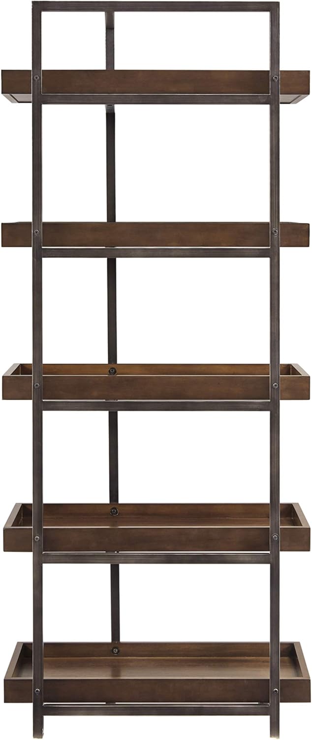 Signature Design by Ashley Starmore Industrial Entertainment Center Pier or Bookcase, Brown