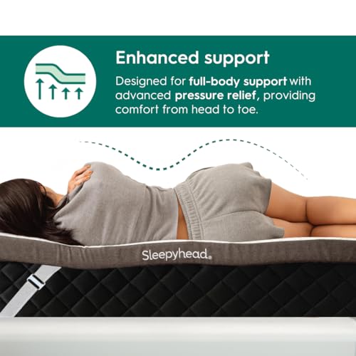 Sleepyhead Twin XL 2 Inch Gel Memory Foam Mattress Topper for College Dorm – Thick