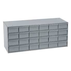 Durham Gray Cold Rolled Steel Storage Cabinet, 24 Drawer 007-95