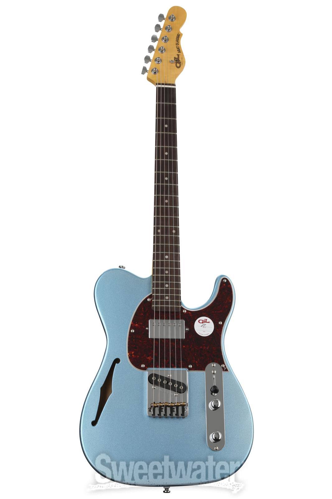 Gu0026L Tribute ASAT Classic Bluesboy Semi-Hollow - Lake Placid Blue