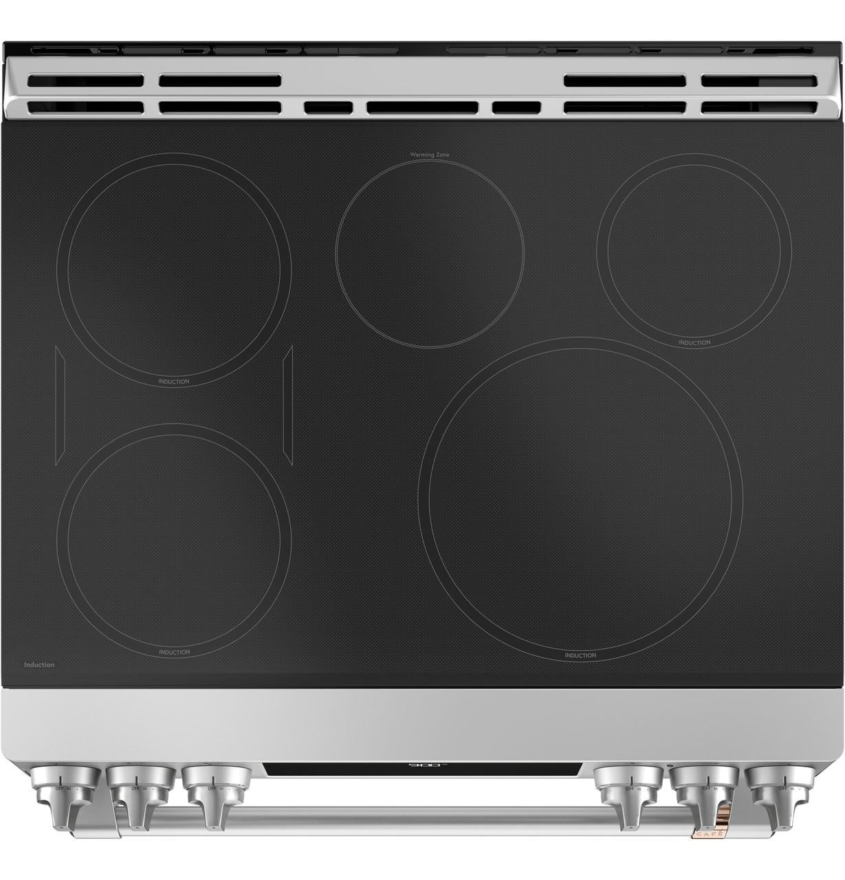 Cafe Chs900pm 30" Wide 5.7 Cu. Ft. Slide In Electric Induction Range - Stainless Steel /