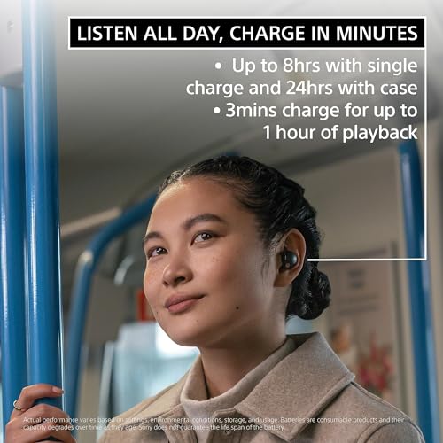 Sony WF-1000XM5 Truly Wireless Bluetooth Noise Canceling Headphones - Black (Renewed)