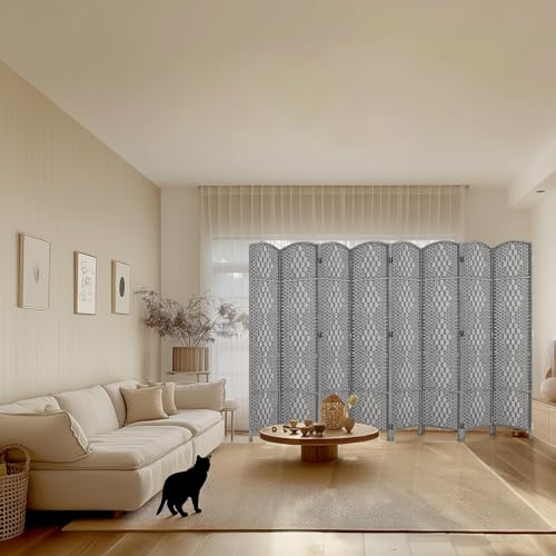 Room Divider, Room Dividers and Folding Privacy Screens, 16in Privacy Screen, 6 Panel Temporary Wall Partitions, 6ft Space Separation Panel Screen