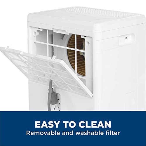 GE Energy Star Portable Dehumidifier 35 Pint, Perfect for Bedroom, Basement & Garage or Rooms up to 3000 Sq Ft, Ideal for High Humidity Areas