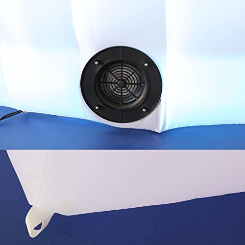 SAYOK Portable Inflatable Photo Booth Enclosure (White, Two Doors, 8.2x8.2x8.2ft), Photo Booth Tent with Air Blower and Remote Controller