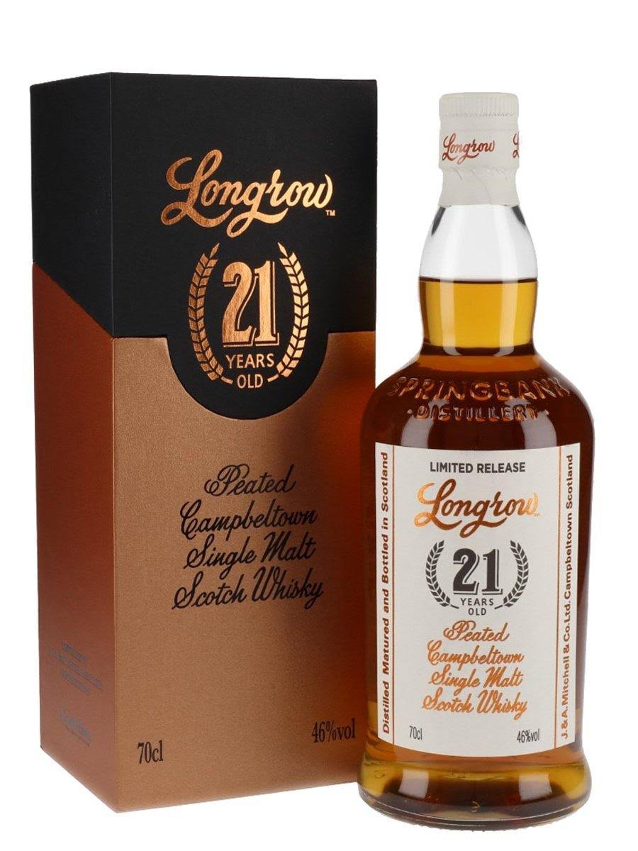 Longrow 21 Year Campbeltown Single Malt Scotch