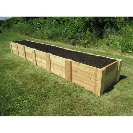 Infinite Cedar RB2x12x16.5 Deep Root Cedar Raised Garden Bed 2 ft. x 12 ft. x 16.5 in.